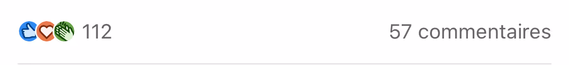 a screenshot of LinkedIn statistics under a post