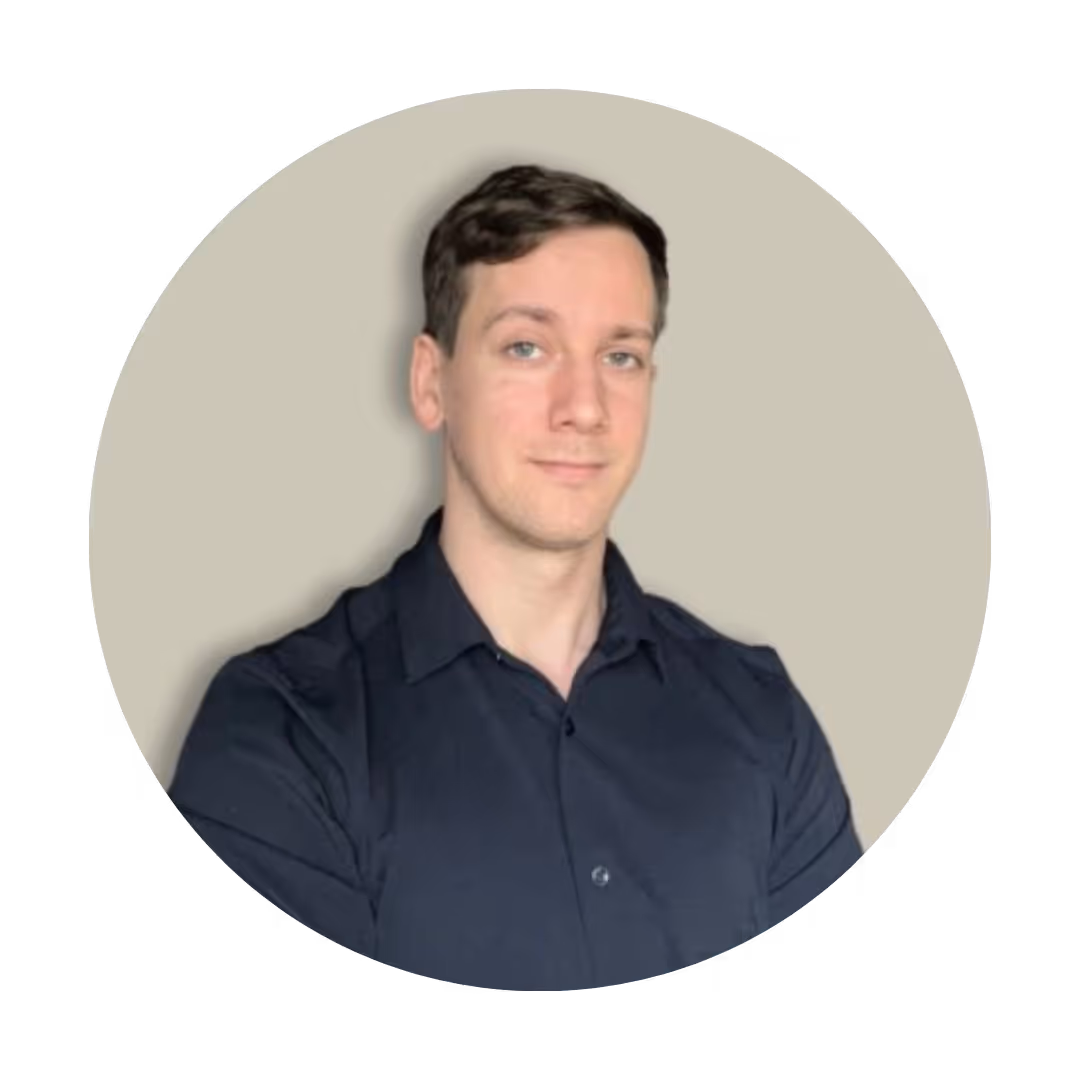 a profile picture of a guy on a light background